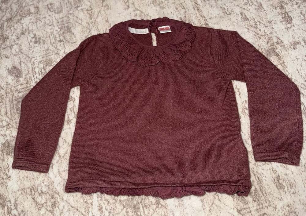Zara Sweater 12-18 Months Burgundy